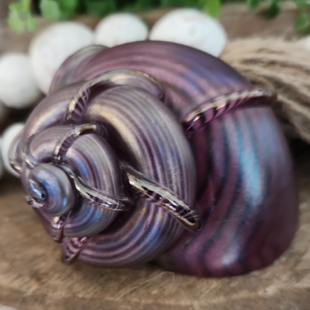 Art Glass Snail Paperweight